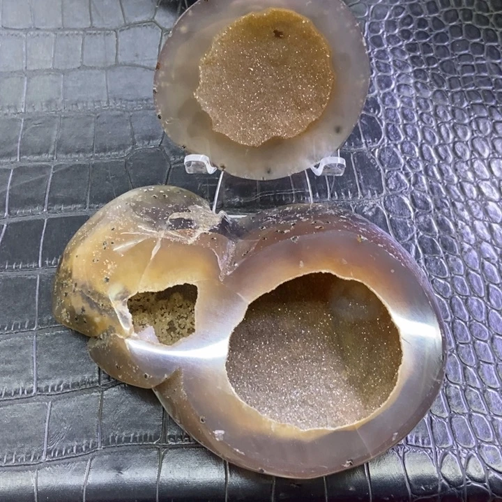 珠宝半成品水晶未镶嵌黄软盆