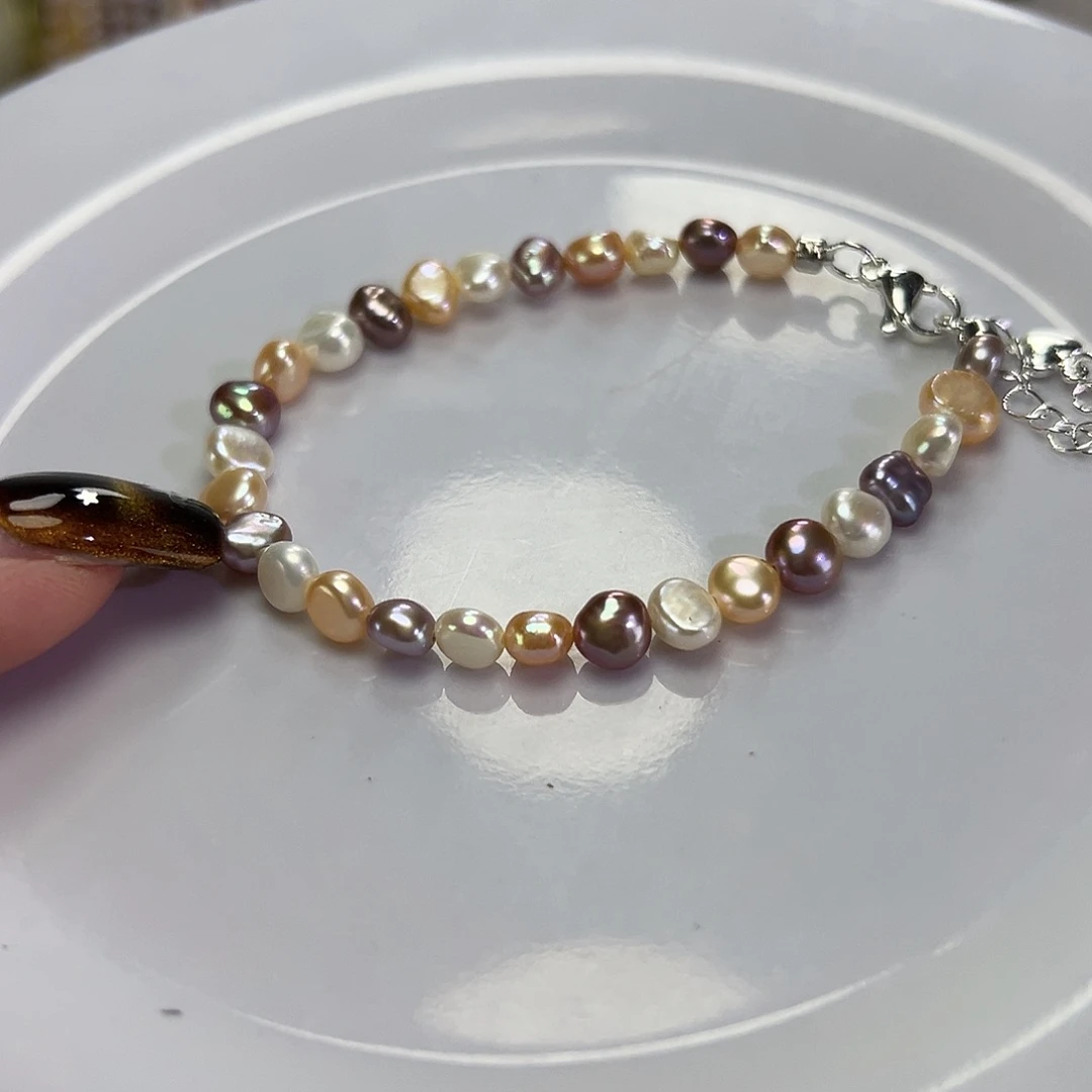 淡水珍珠手绳钛钢