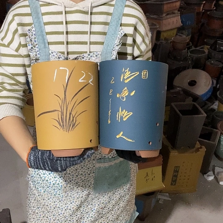 紫砂花盆紫砂花盆