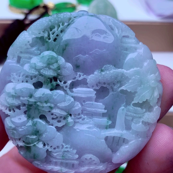 翡翠未镶嵌吊坠(不含链)