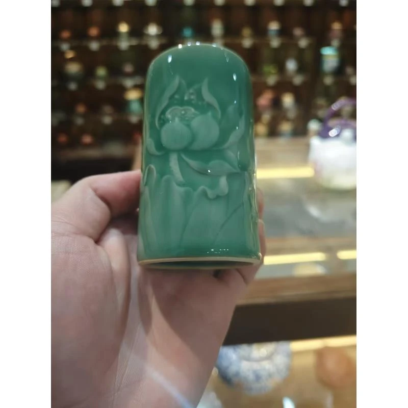 梅子青荷韵连连茶道桶-6360