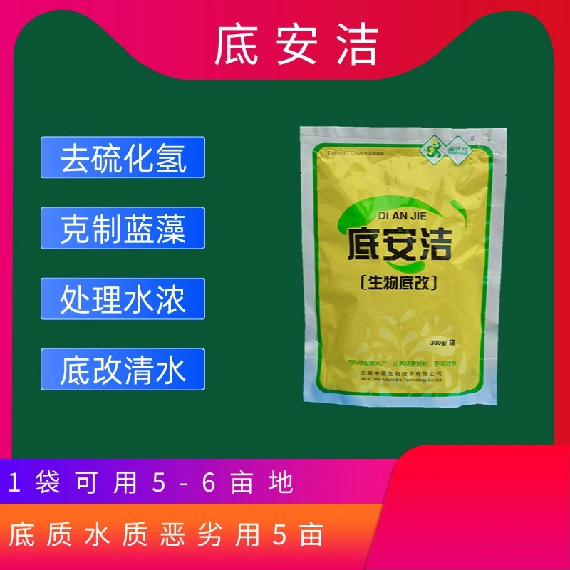 生物底改蛋白酶硫化细菌直接抛红脚尖环爪黑臭底浓绿水改善底质