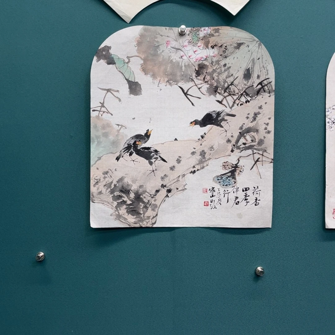 国画艺术家真人手绘
