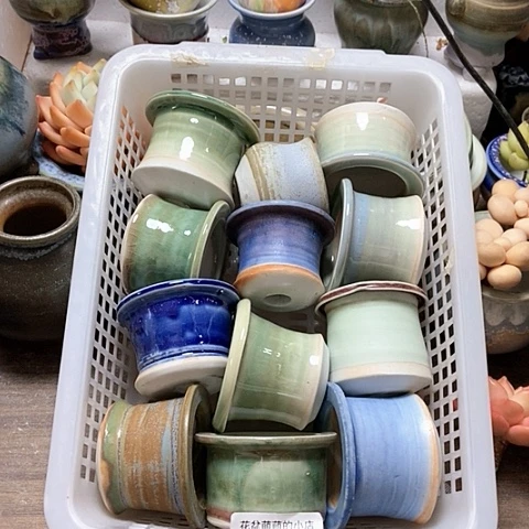 紫砂花盆596微瑕品口径4到5左右福利款