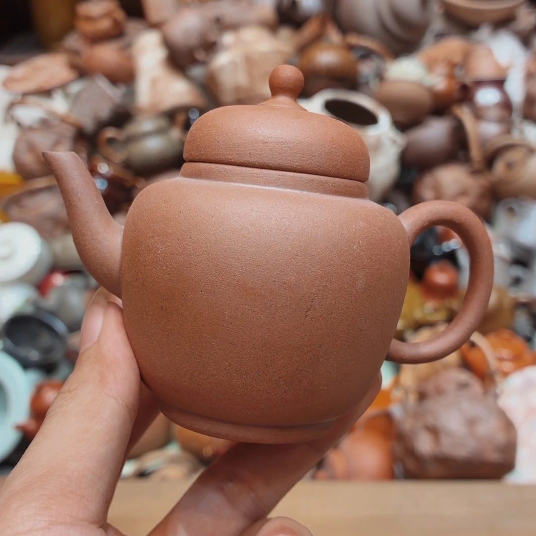 柴烧老岩泥手工茶壶器皿