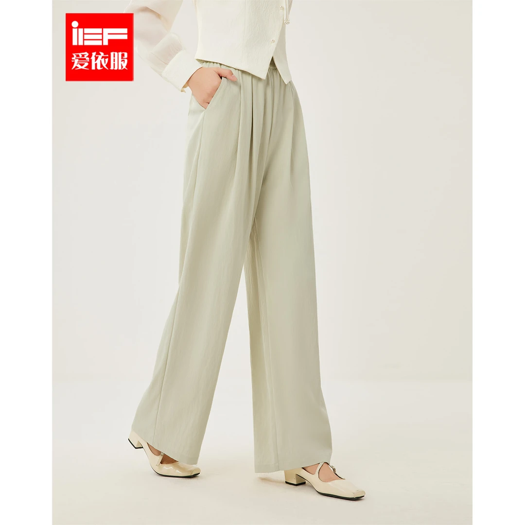 IEF/爱依服【DNA系列】2025夏季新款简约休闲慵懒风百搭阔腿裤