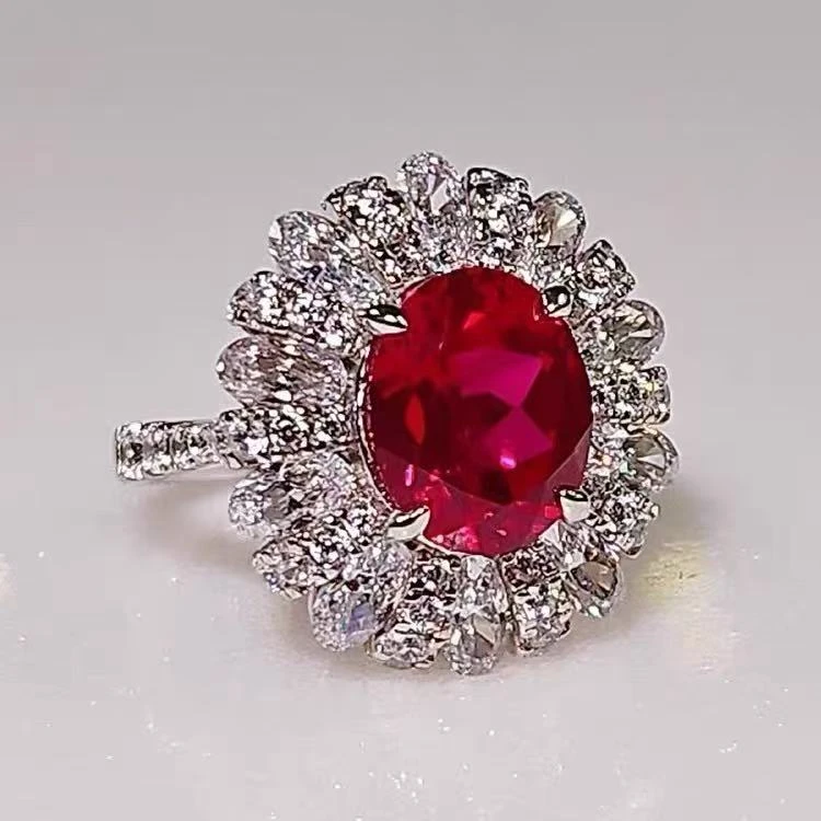 红宝石戒指 直播间选款简约时尚百搭复古戒指百搭勿直接下单