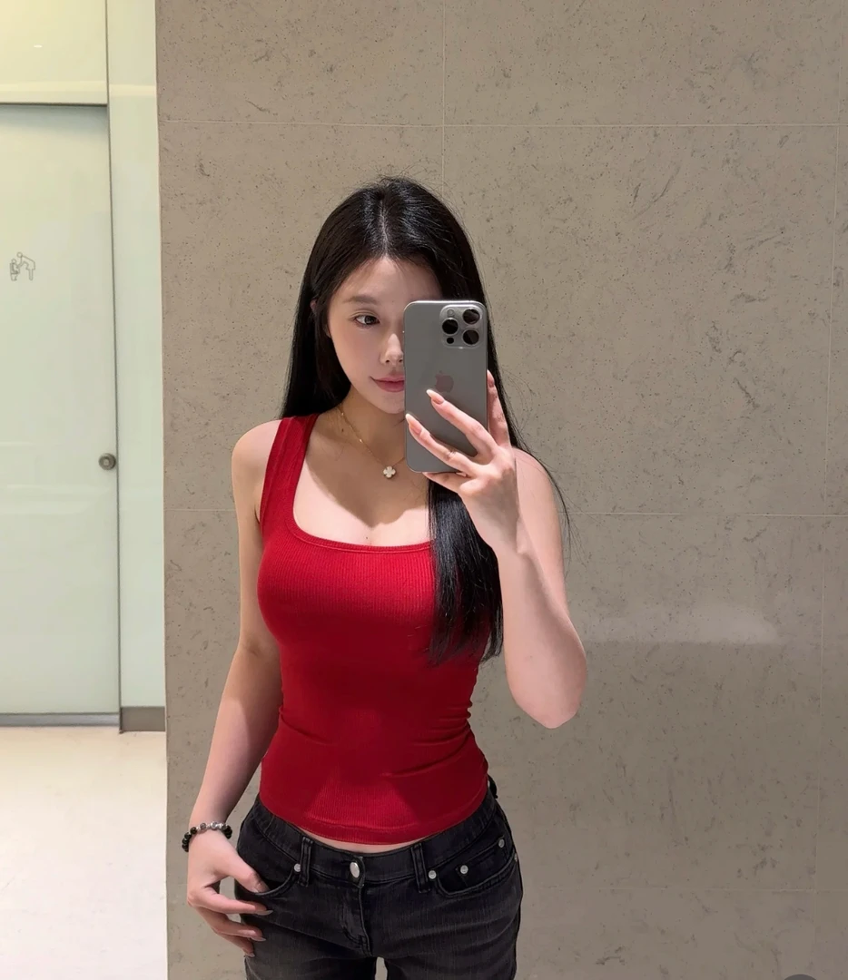 skims soft同款宽肩带修身显瘦内搭显身材紧身运动纯色背心包邮