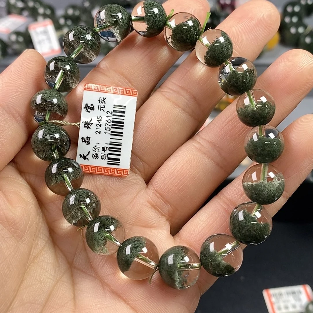 巴西绿幽灵聚宝盆157612未镶嵌水晶