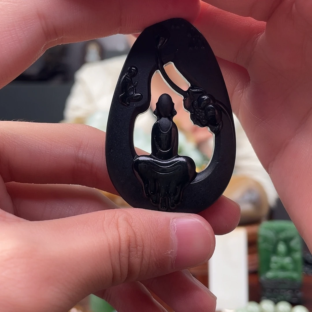 和田玉未镶嵌挂件