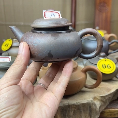 水***形戬谷龙窑柴烧茶壶16