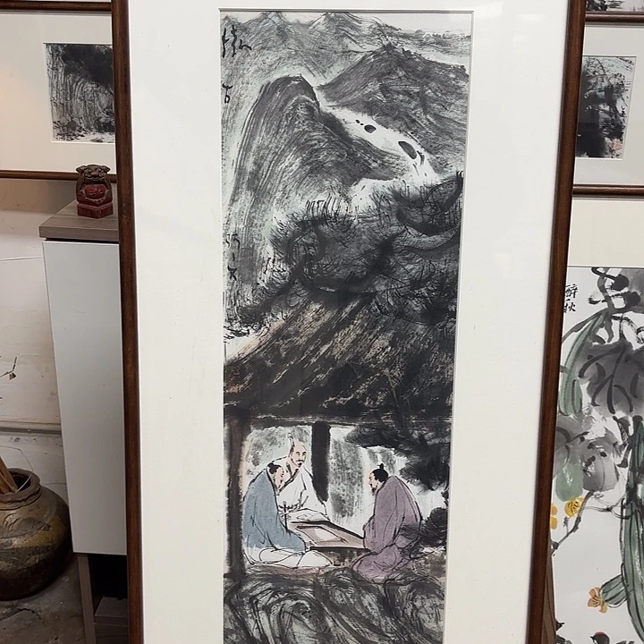 绘画禅意47x92带框