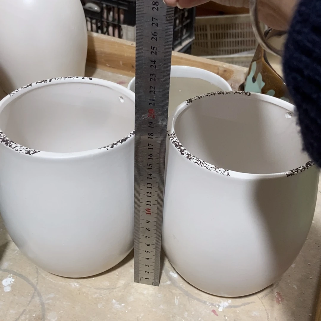 红陶陶瓷花盆满12米包邮