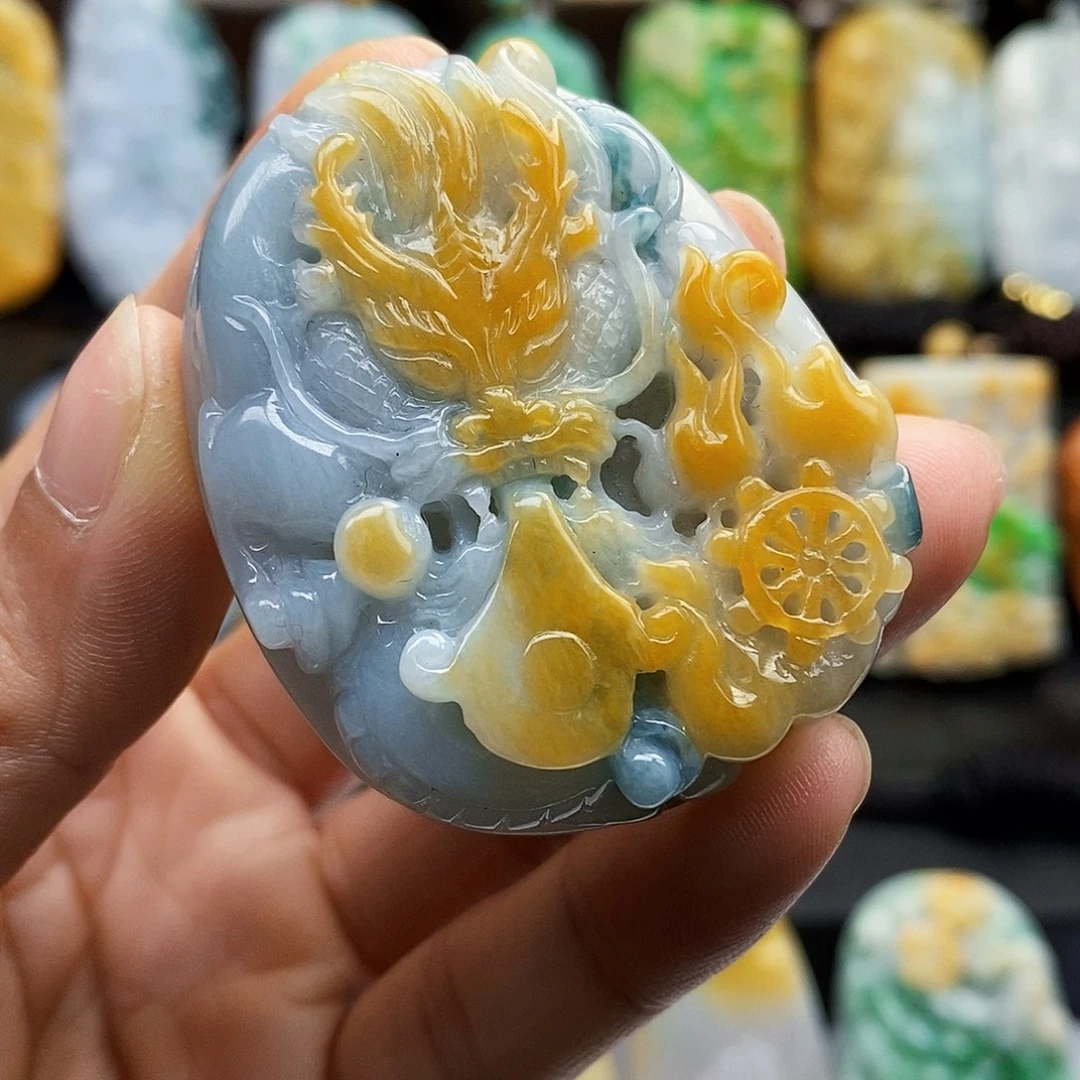 颈饰未镶嵌翡翠翡翠A货一物一证