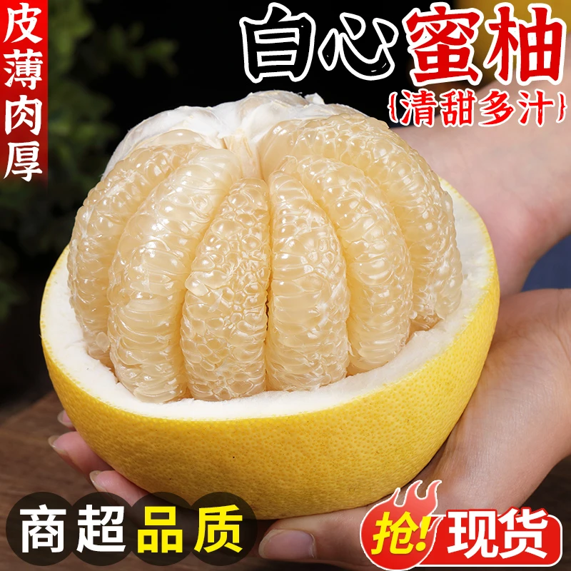 正宗湖北宜昌白心蜜柚5-9斤新鲜白肉柚子当季孕妇水果现摘包邮