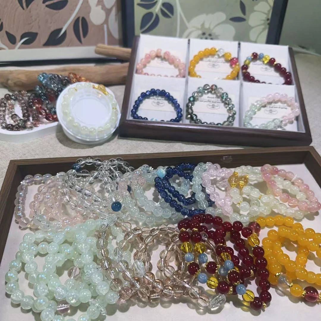 【鎏汐】手工定制琉璃手串手链 直播专用链接