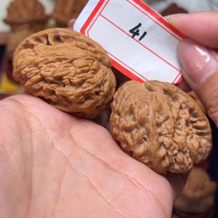 吊坠文玩核桃41全品粗筋白狮子一帆风顺41