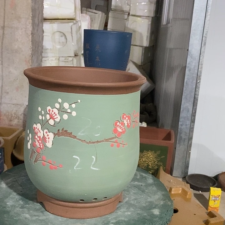 紫砂花盆紫砂花盆