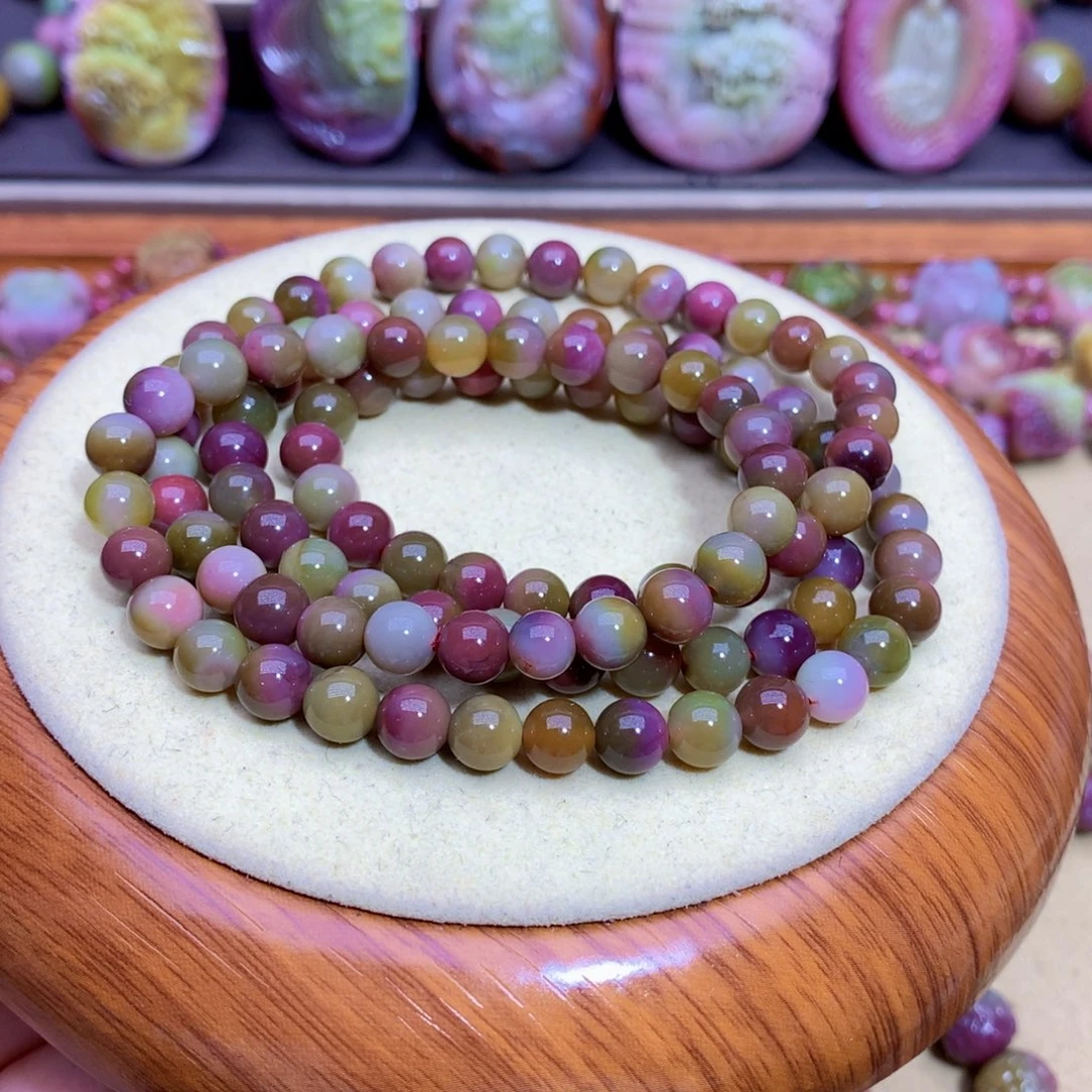 玛瑙未镶嵌手链盐源