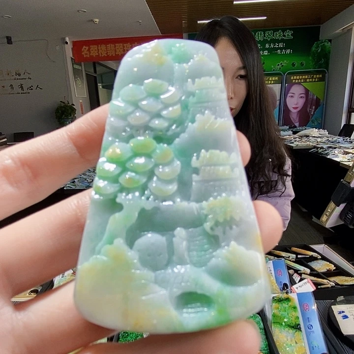 颈饰未镶嵌翡翠翡翠