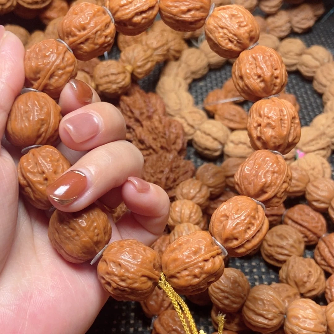 吊坠桃核方墩粗筋手串