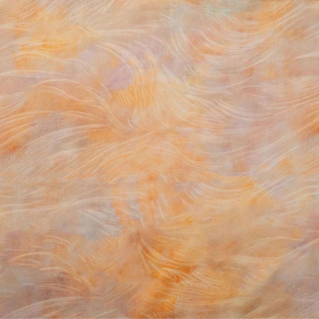 高支丝光棉贡缎 金色流光数码印花面料新工艺连衣裙旗袍柔软透气