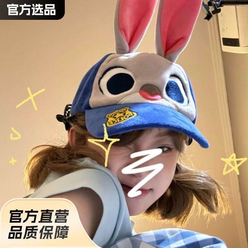 疯狂动物城朱迪尼克可爱卡通棒球帽鸭舌帽休闲旅行遮阳拍照帽子
