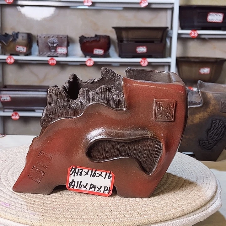 紫砂花盆白*紫砂花盆