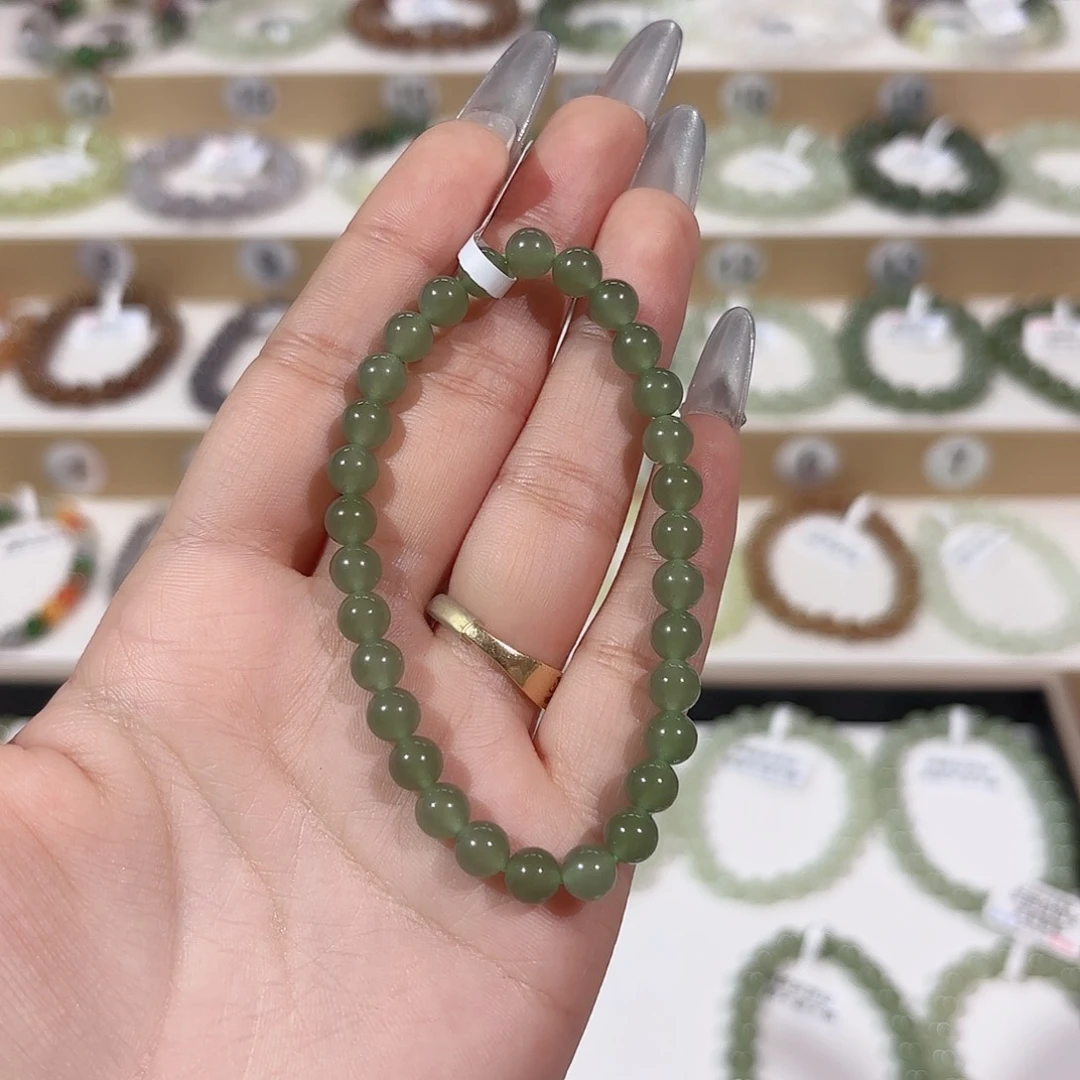 和田玉手链未镶嵌y