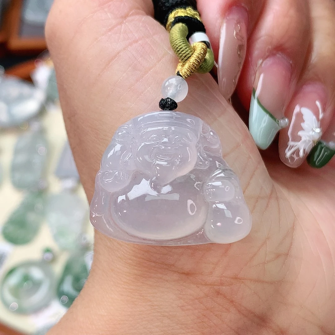 翡翠未镶嵌吊坠(不含链)财神爷