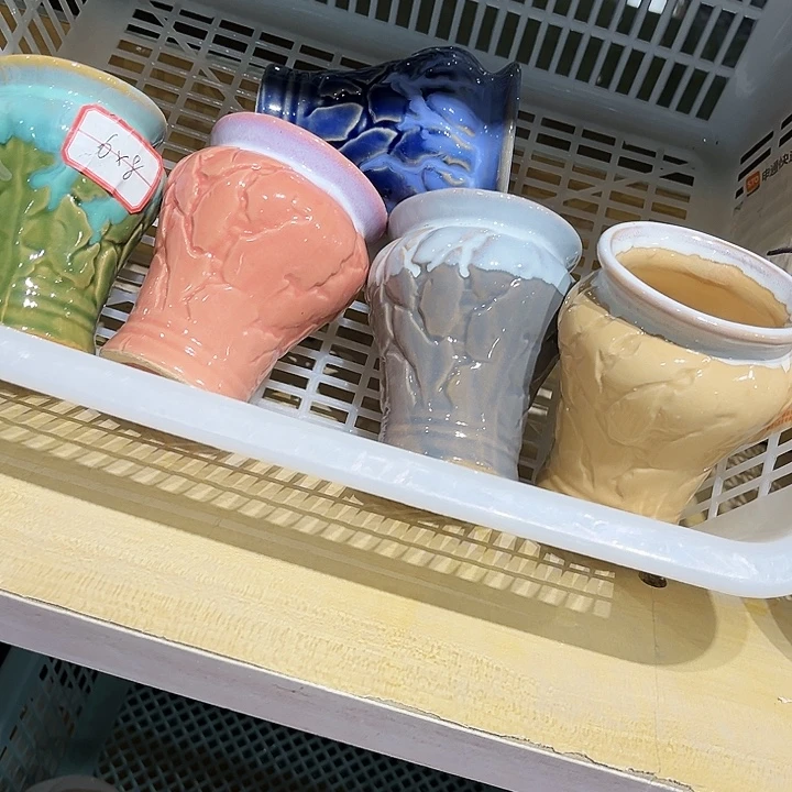 瓷片花盆艺术品多肉