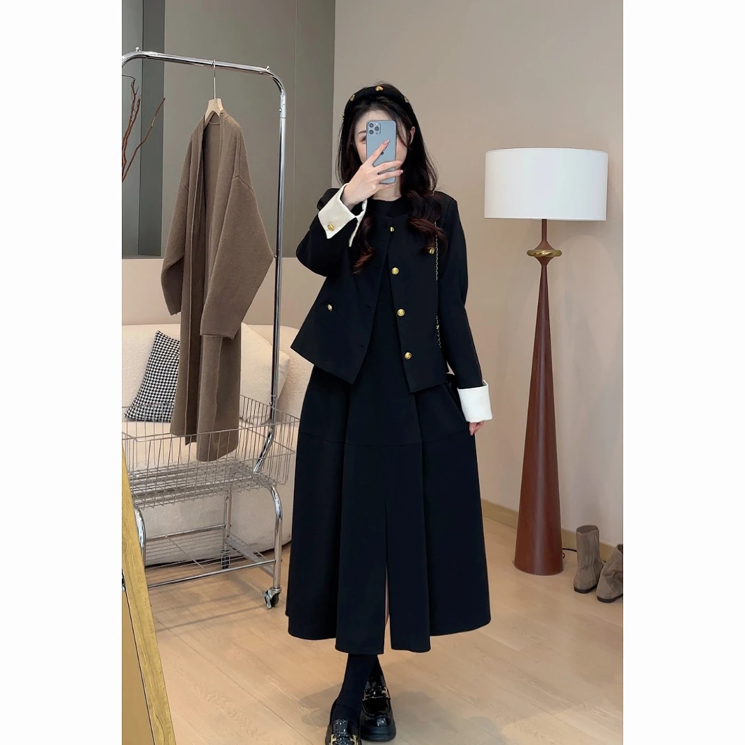 高级感黑色小香风短外套女2024秋季新款显瘦气质短款上衣H06