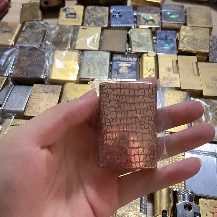 铜紫铜直播间捡漏打火机