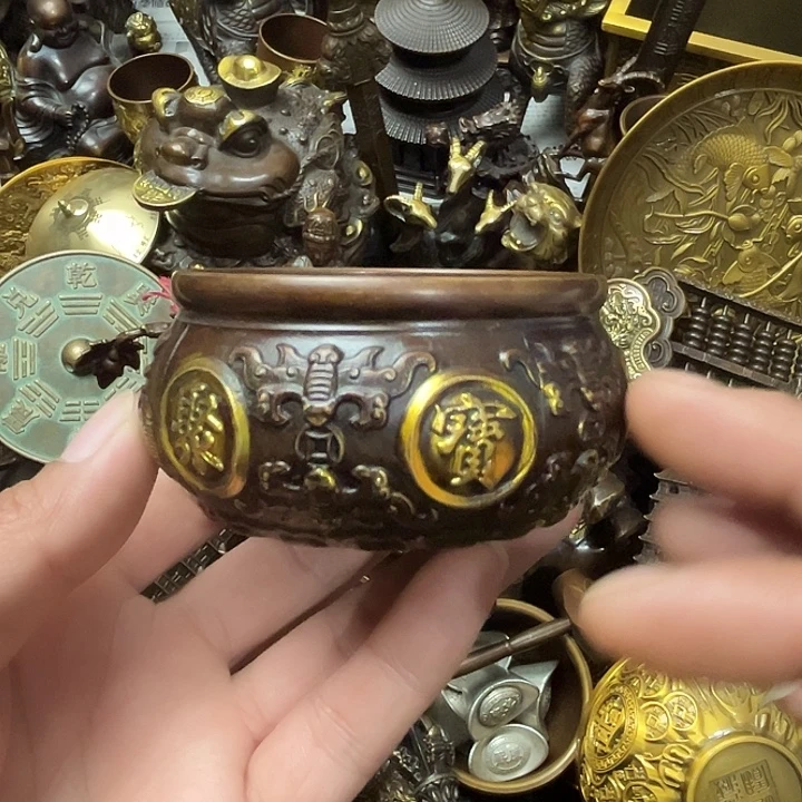 顺顺利利，铜器摆件