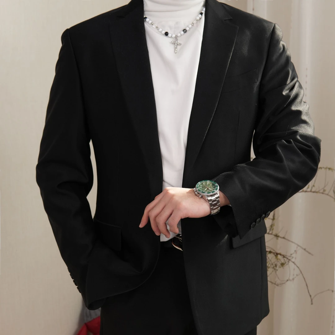 【单西】【断码】春季小西服外套夏秋季帅气长袖单件夏款男士商务修身