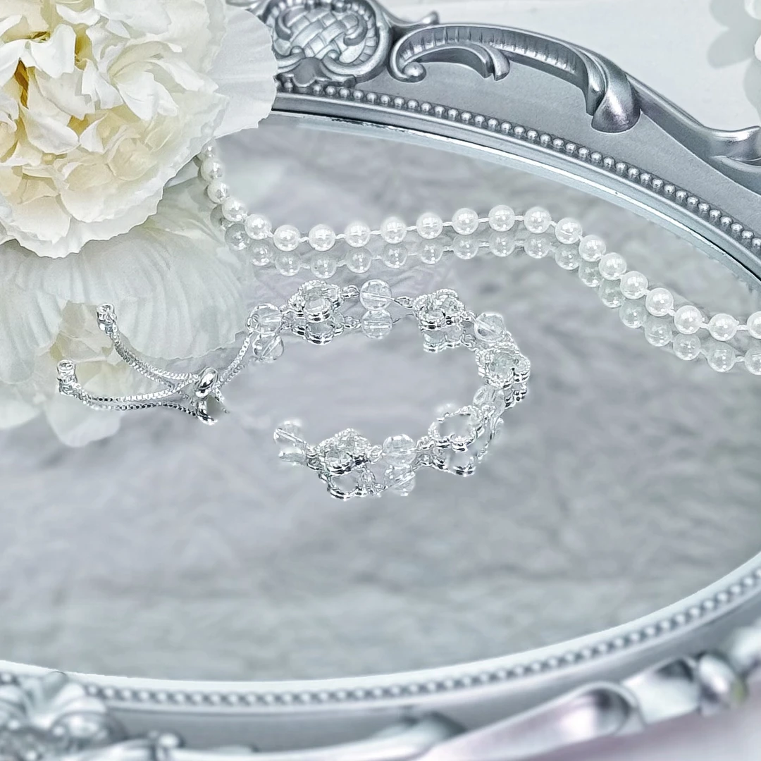 〔莱玺珠宝〕天然水晶四叶草原创小众设计多样性发一（多款可选）