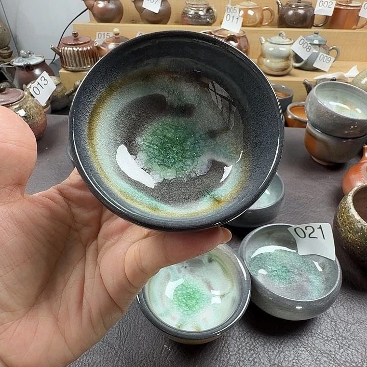 手工手作柴烧主人杯