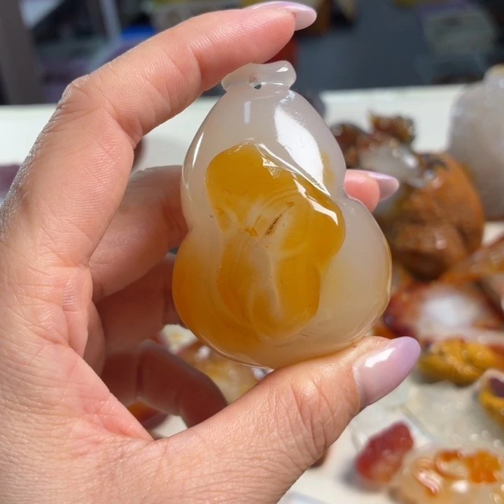 玛瑙/玉髓未镶嵌吊坠(不含链)