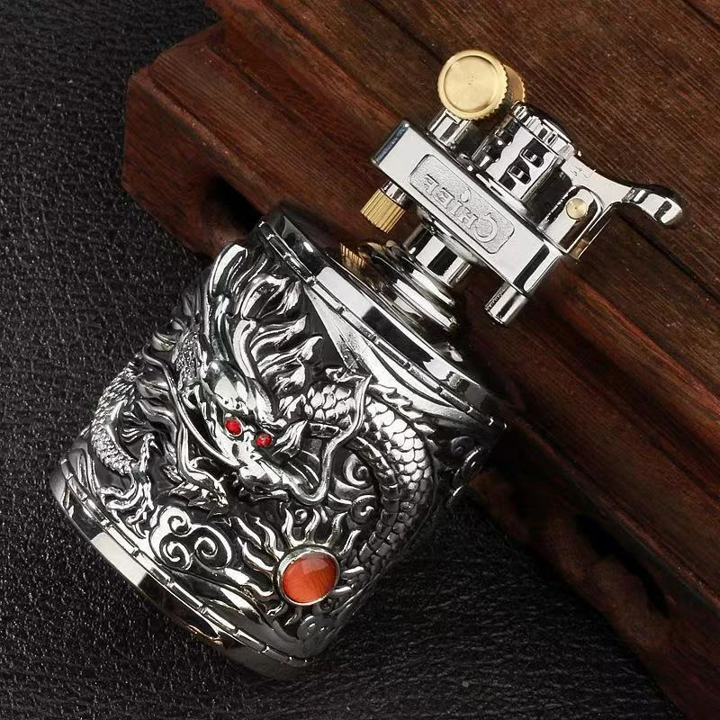 CHIEF/首领祥龙飞龙磕头砂轮煤油火机