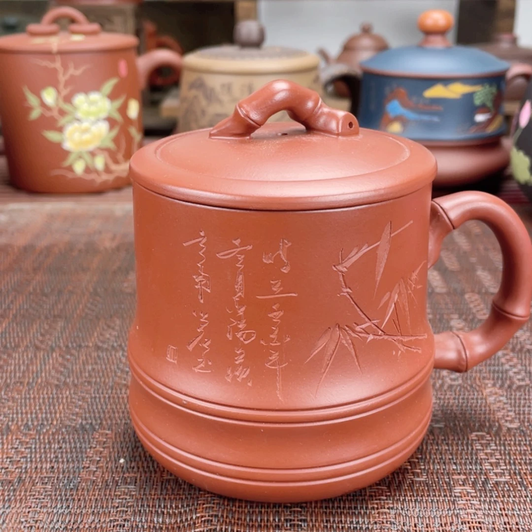 【闪购商品】紫砂茶杯宜兴原矿紫砂盖杯微瑕