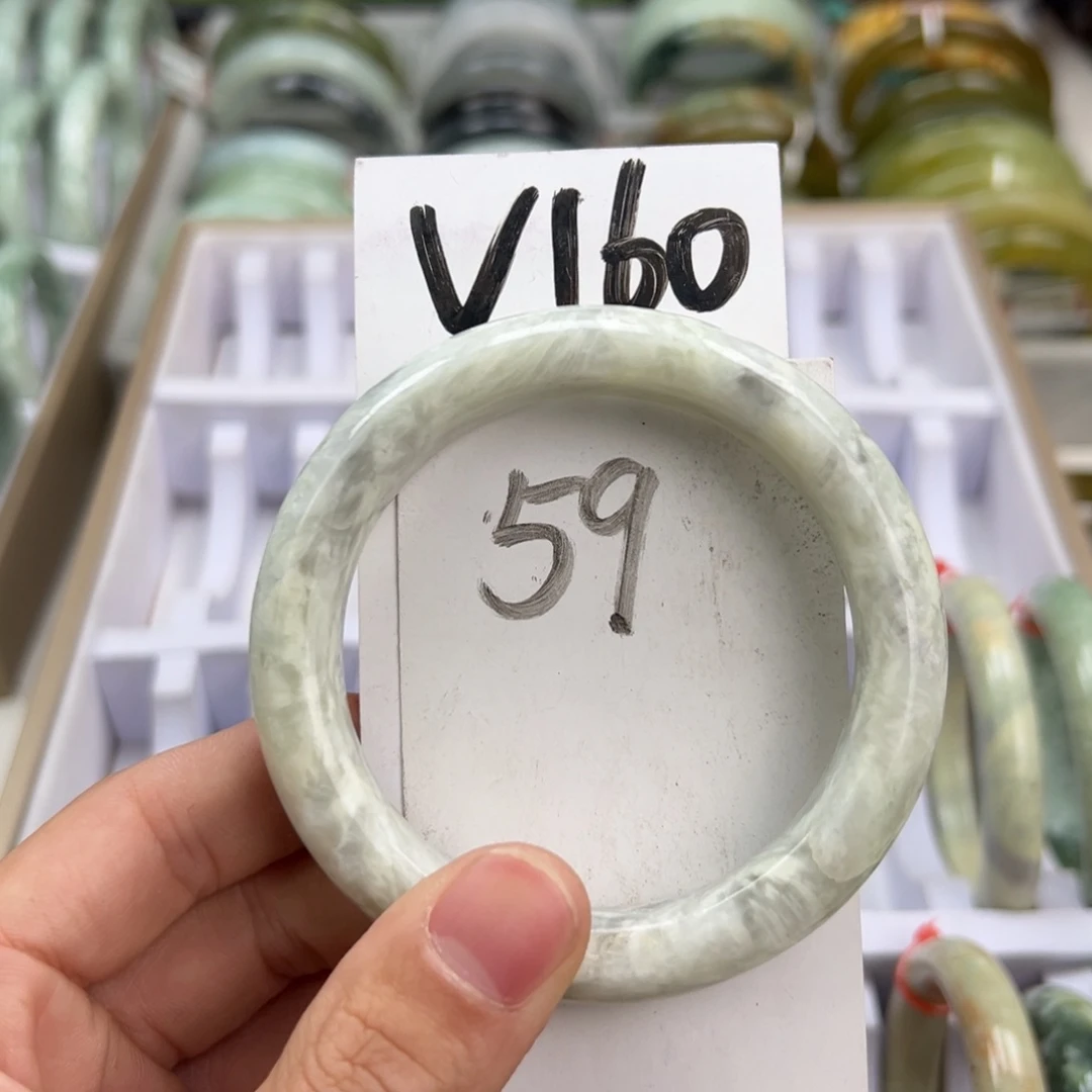 岫玉手镯未镶嵌天然岫玉