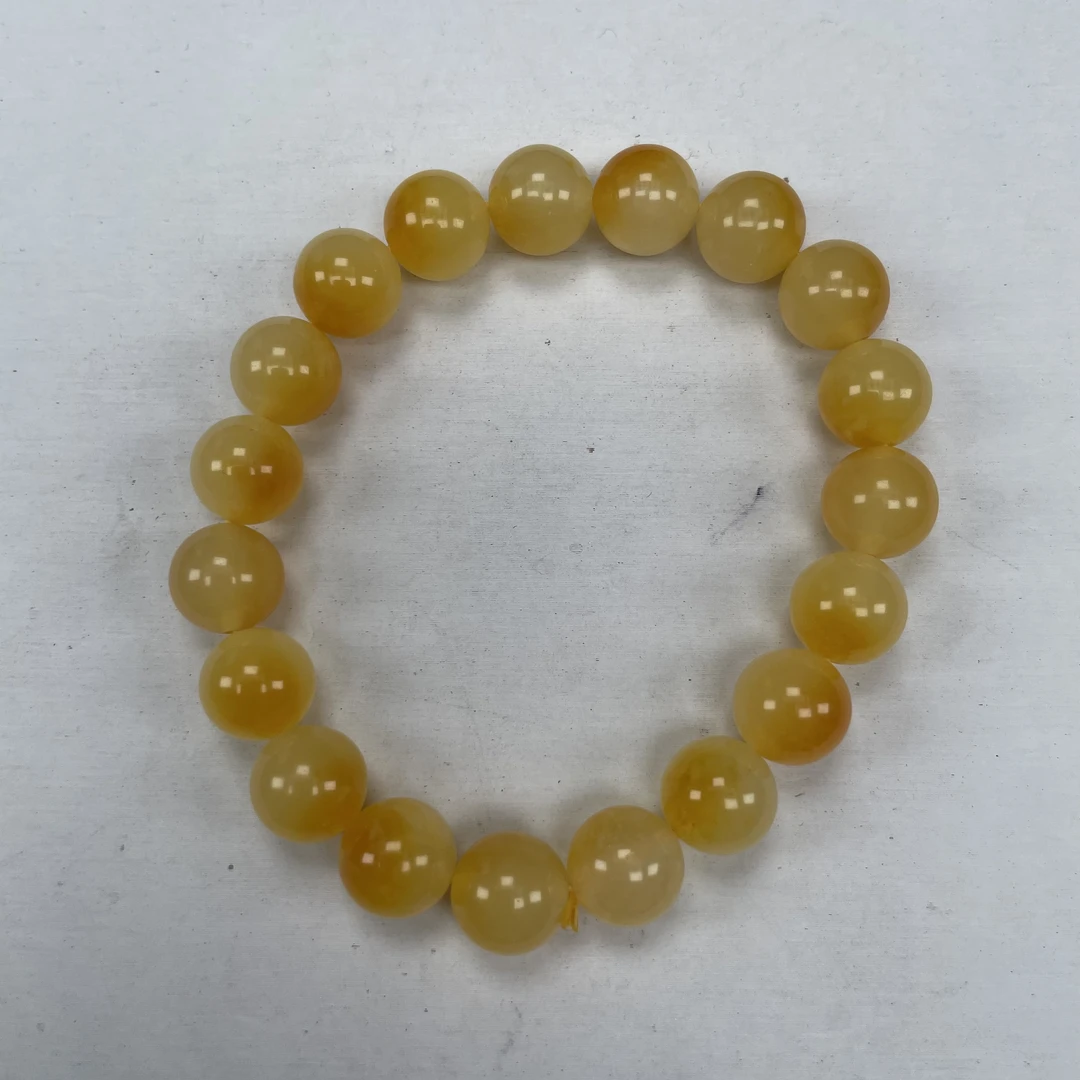 A841黄飘花10mm手串时尚百搭女款多样发货其一