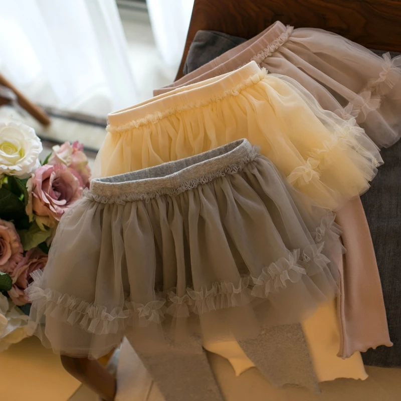 2025春季洋气韩版儿童女童蕾丝裙裤百搭打底裤外穿公主裤子