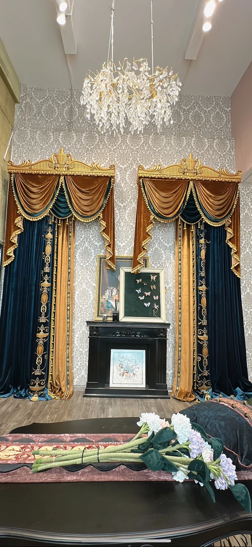 玉轩绒布高端系列半片帘