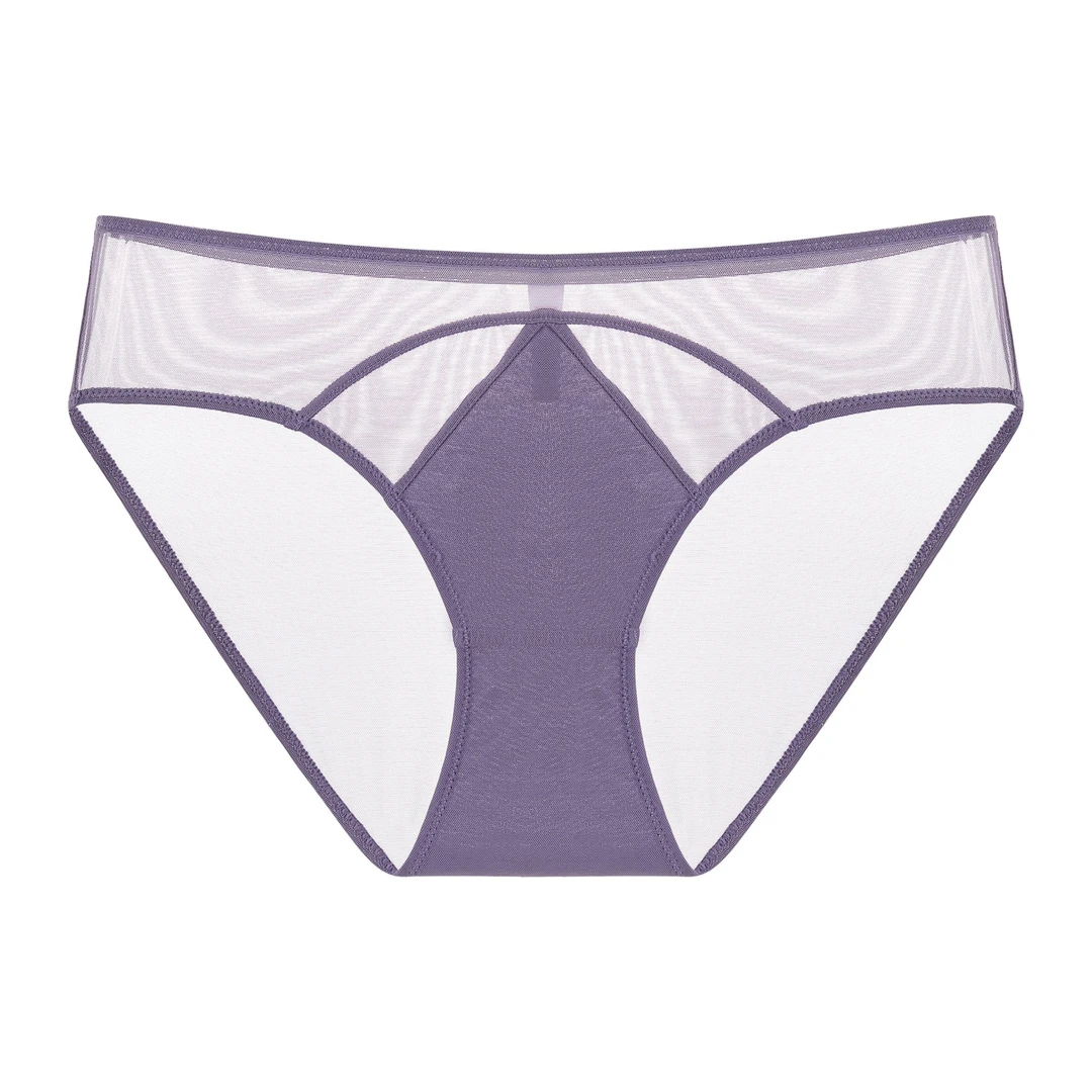 性感舒适蕾丝诱惑中腰时尚薄款网纱少女士薄款法式内裤内衣三角裤