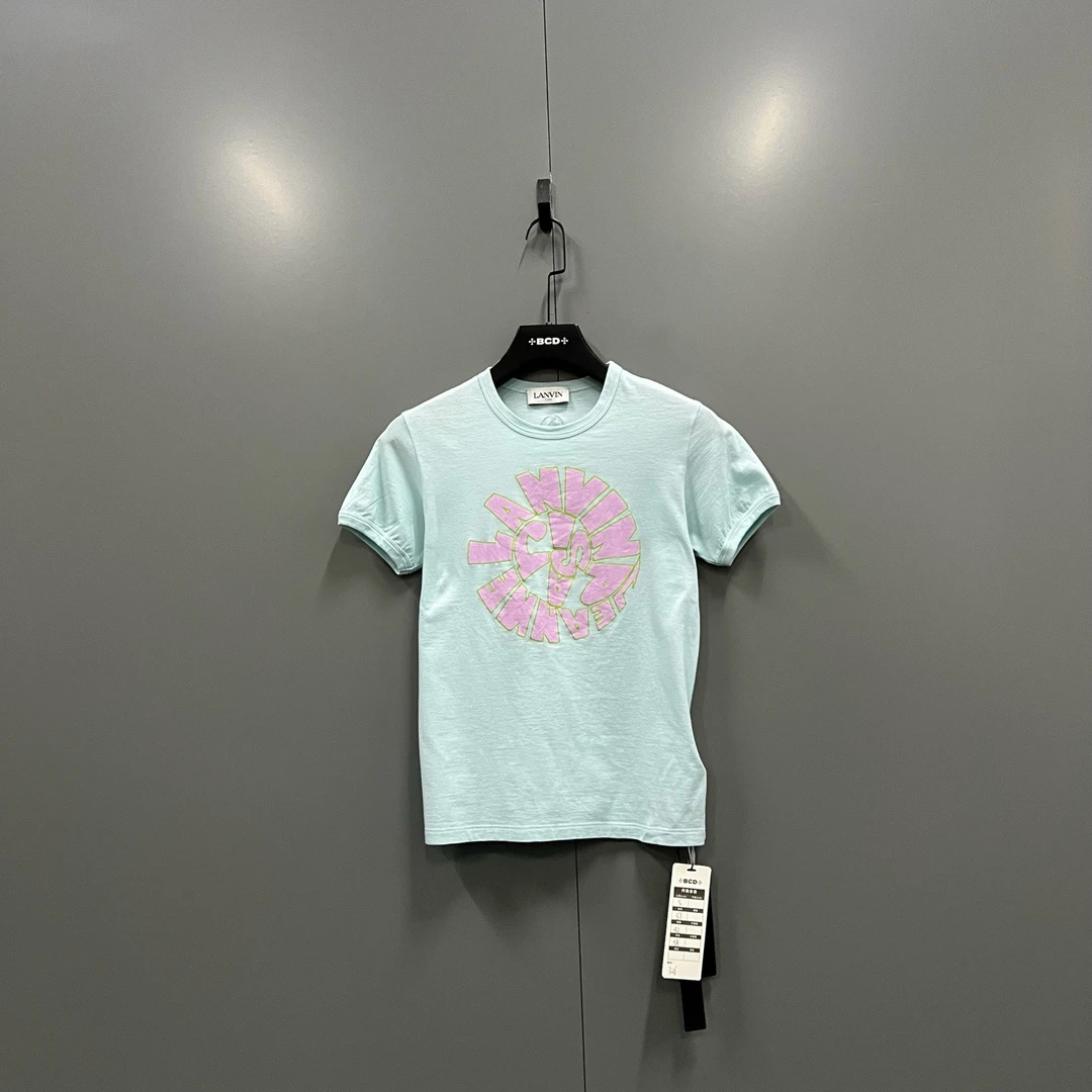 zz5 LA 浅蓝色logo短袖 S码/019329