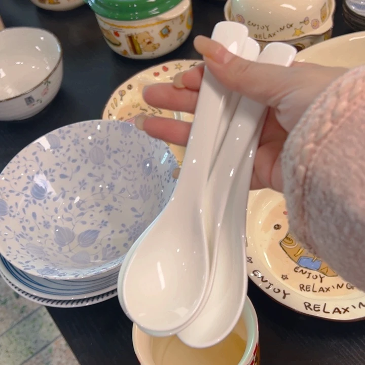 瓷长把勺4只装111111