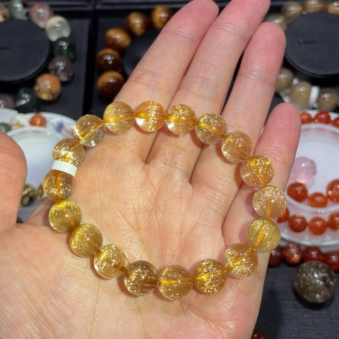 手链未镶嵌水晶发晶10mm