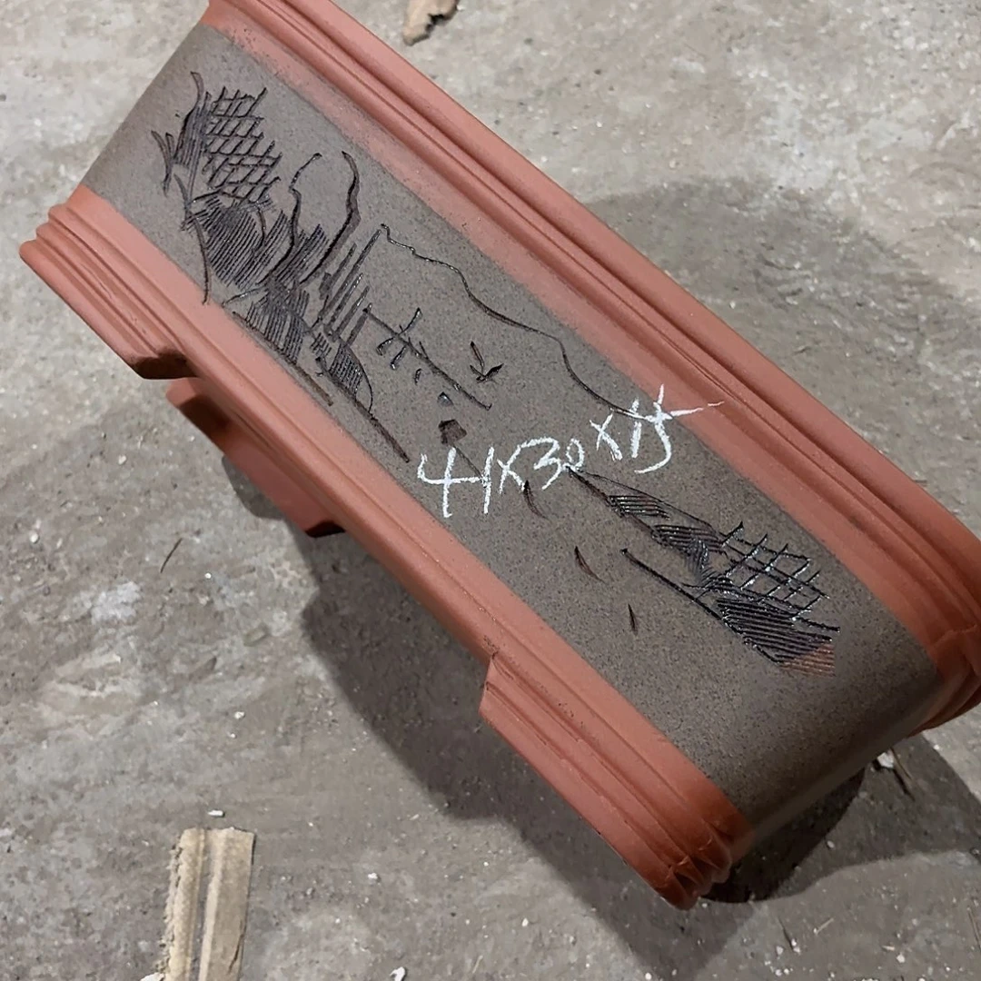 宜兴紫砂花盆，现货发