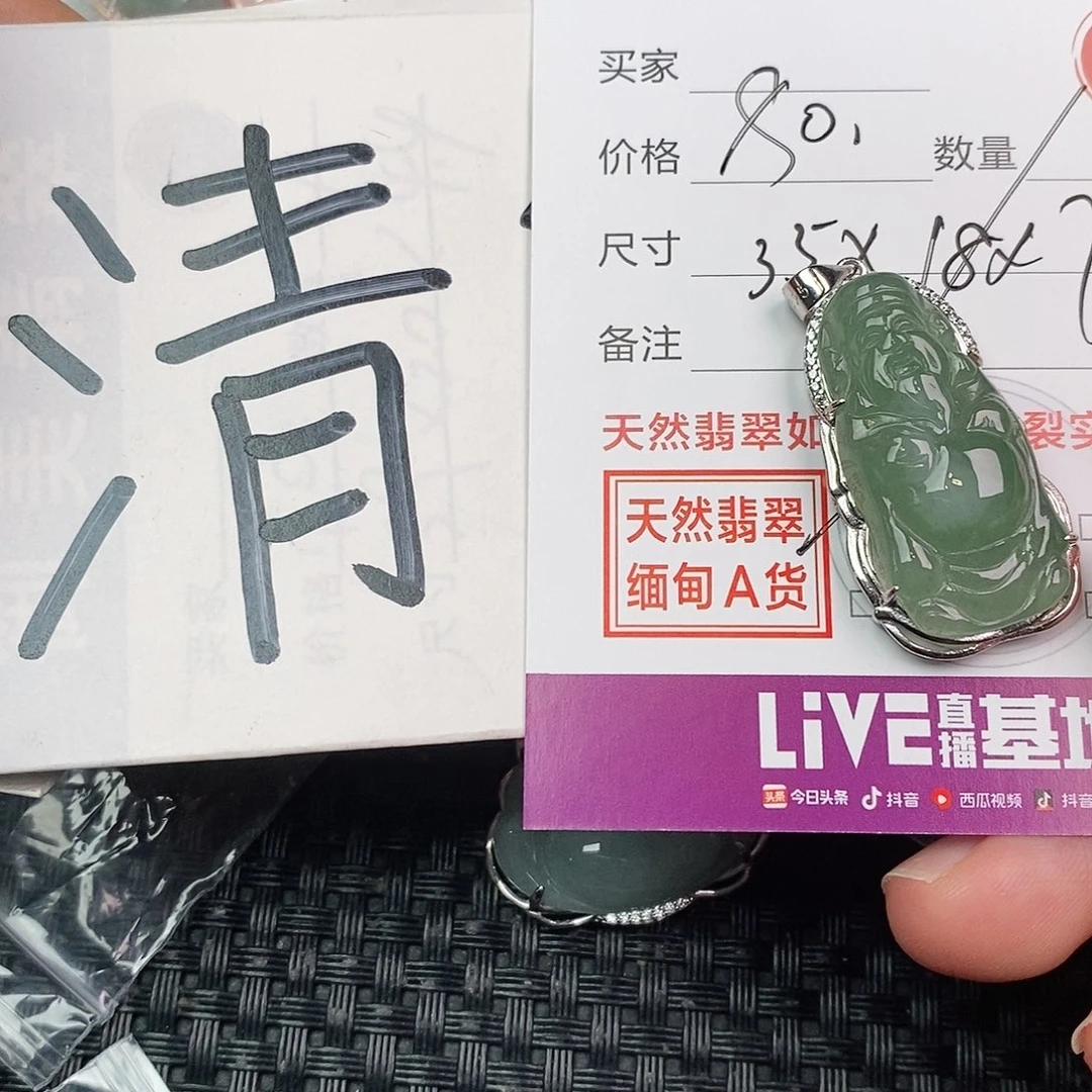 翡翠银S925镶嵌颈饰